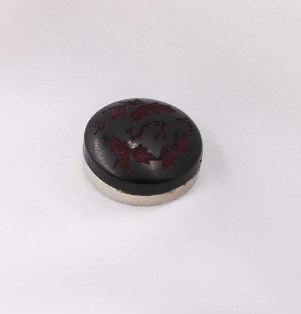 Abstract Magnetic Hijab Pin Burgundy