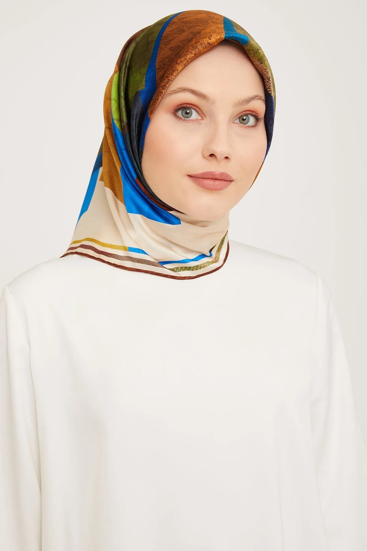 Armine Darwin Modern Silk Scarf #34