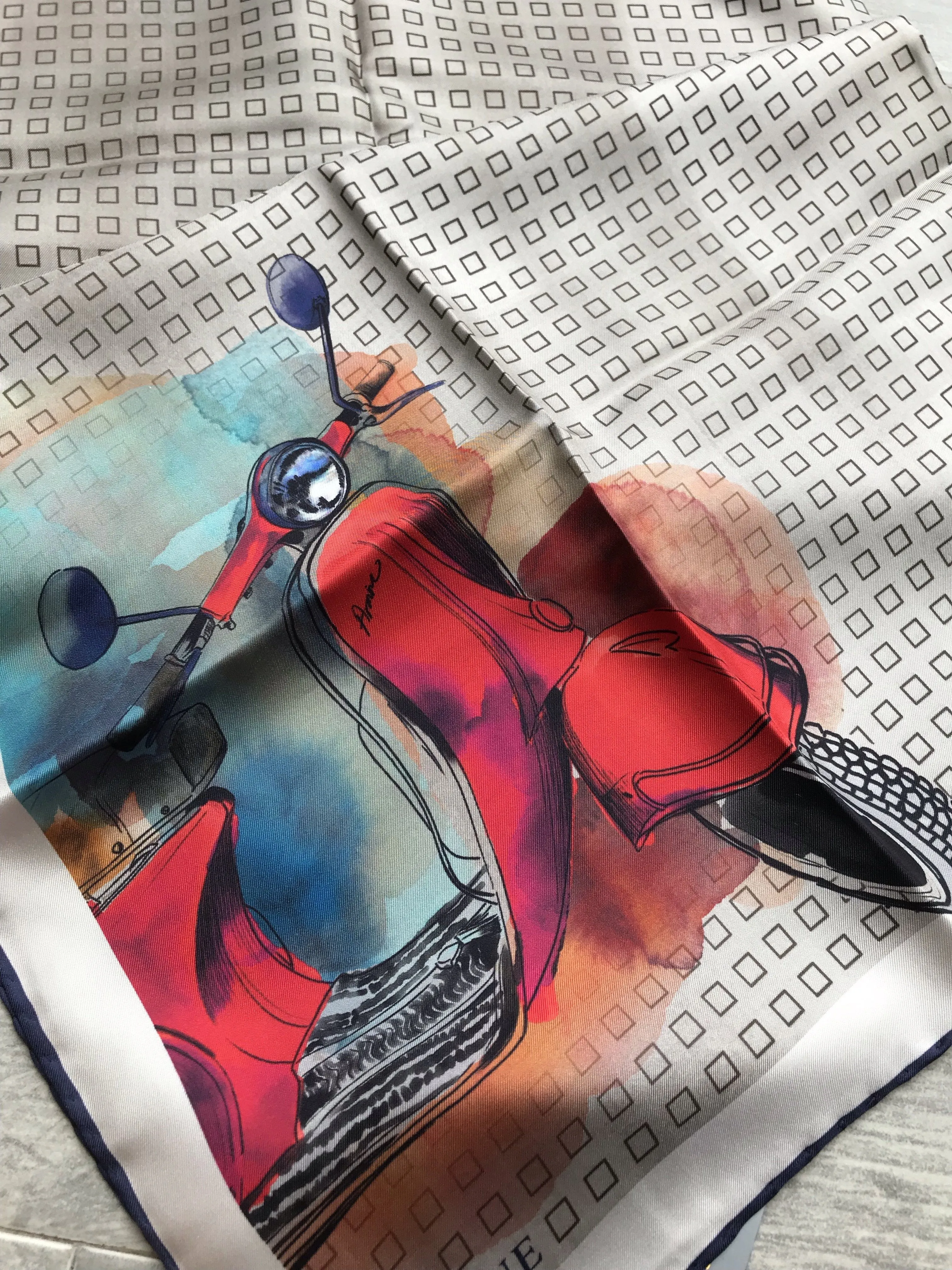 Armine Designer Dolce Vita Silk Scarf