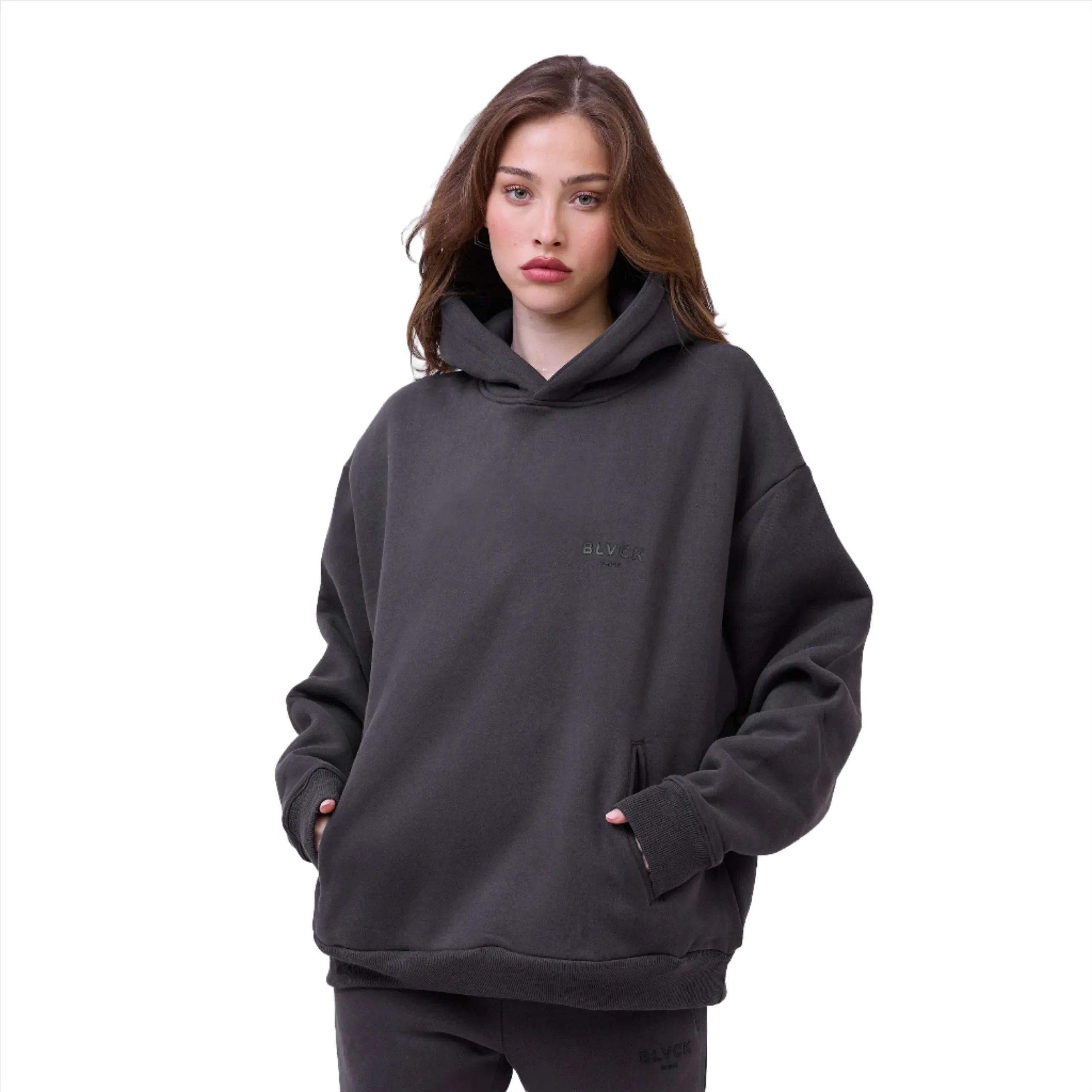 Blvck Paris - "Blvck Hoodie" - Charcoal Dark Grey - Unisex