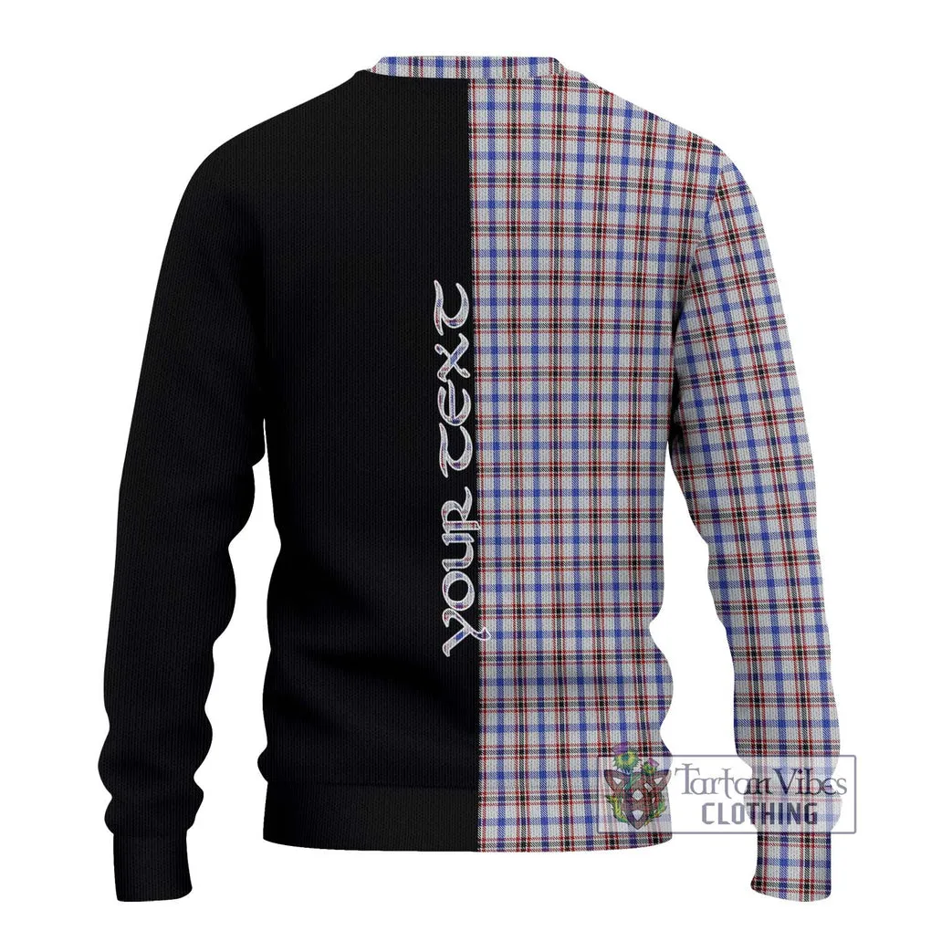 Boswell Tartan Ugly Sweater with Family Crest and Half Of Me Style