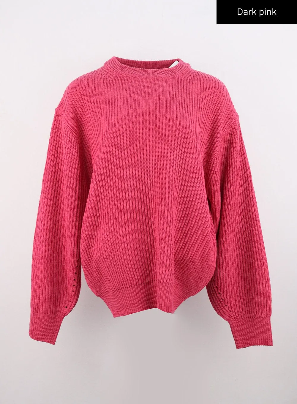 Comfy Loose Fit Knit Sweater IS311