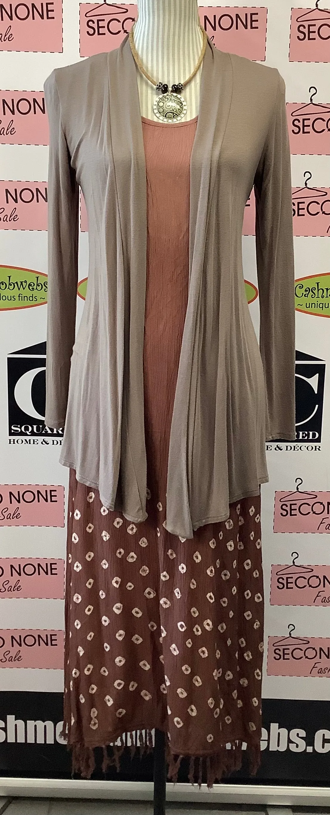 Comfy Taupe Cardigan (S)