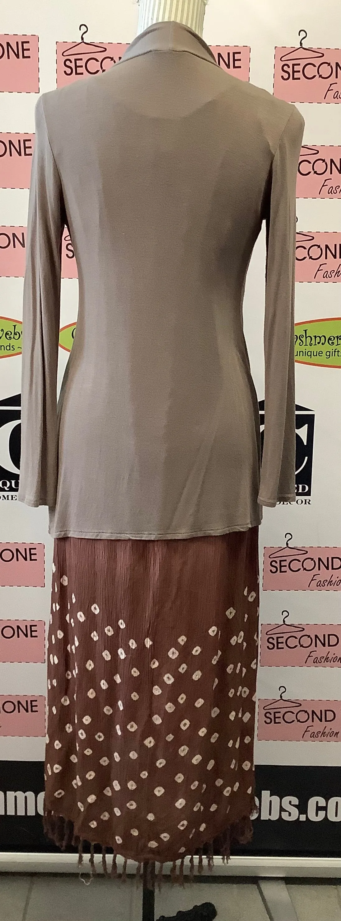 Comfy Taupe Cardigan (S)