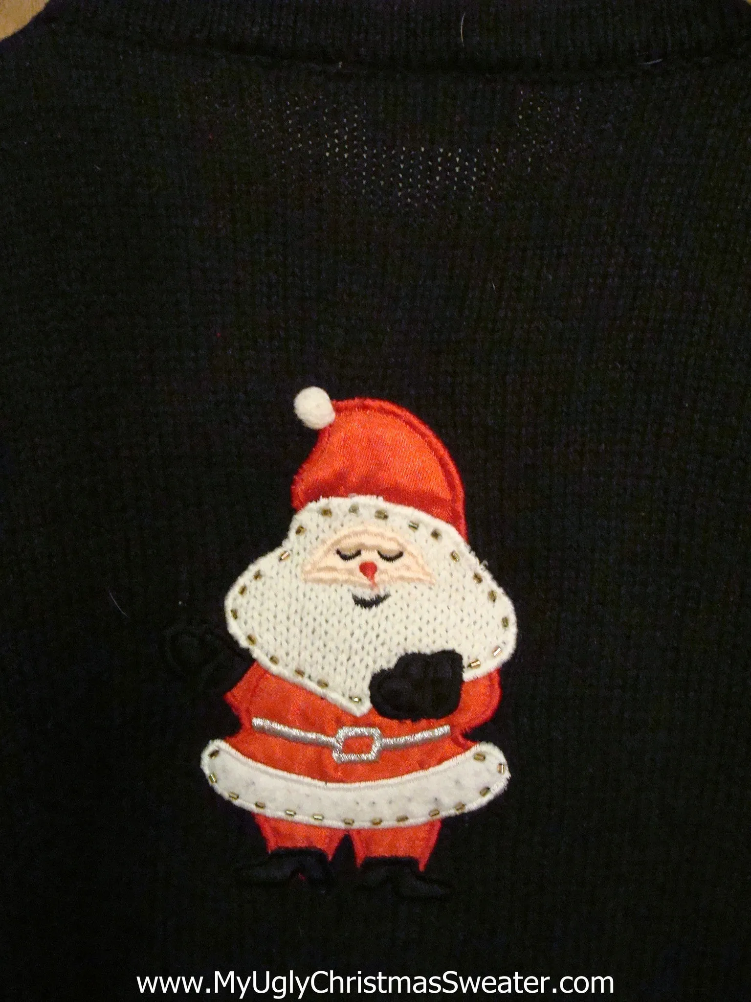 Corny Black Christmas Sweater Vest Wms Mens XXXL