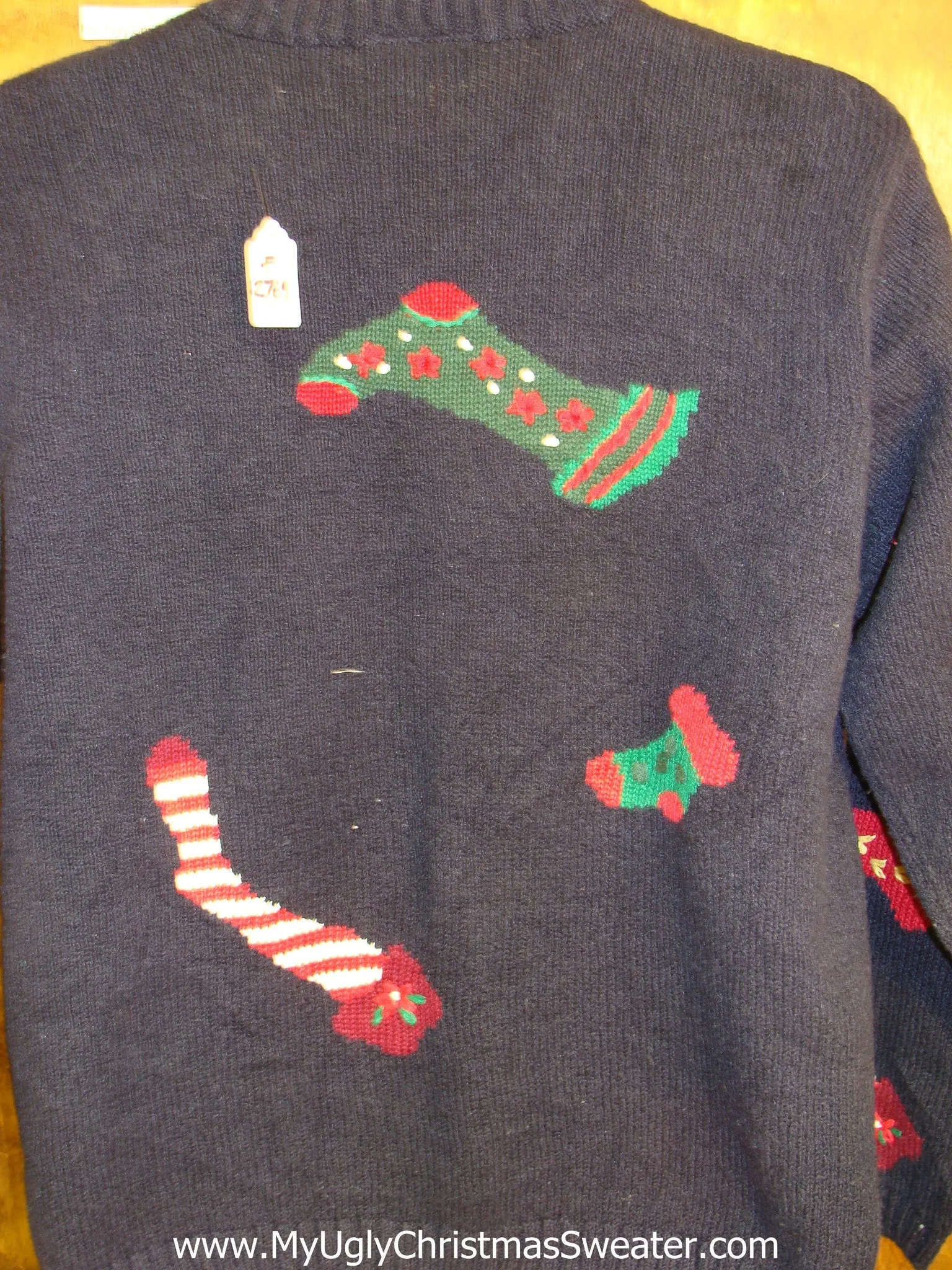 Crazy Toppling Stockings Cheesy Christmas Jumper Sweater