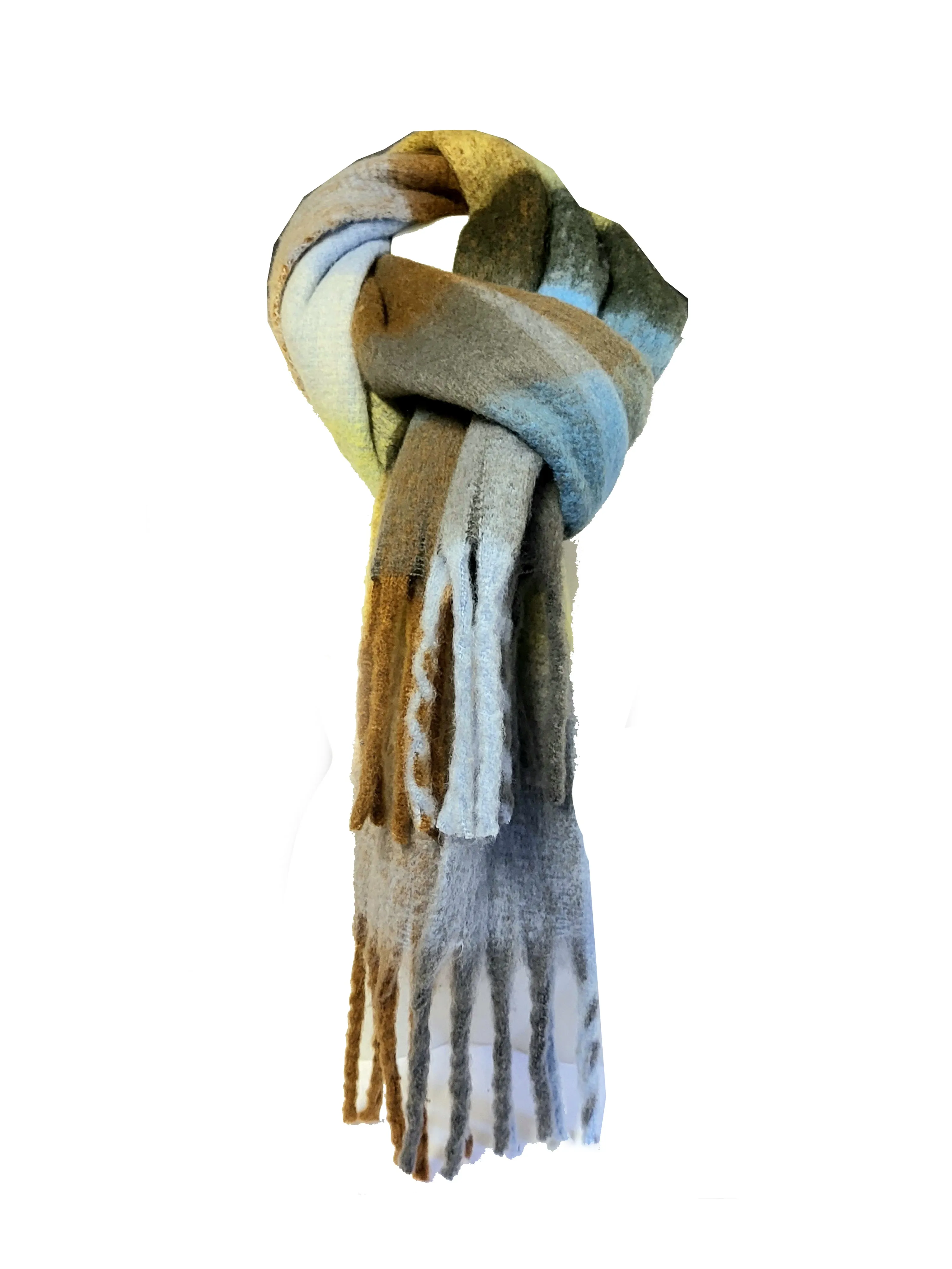 CURVE - RMD220320 Thick Check Winter Scarf
