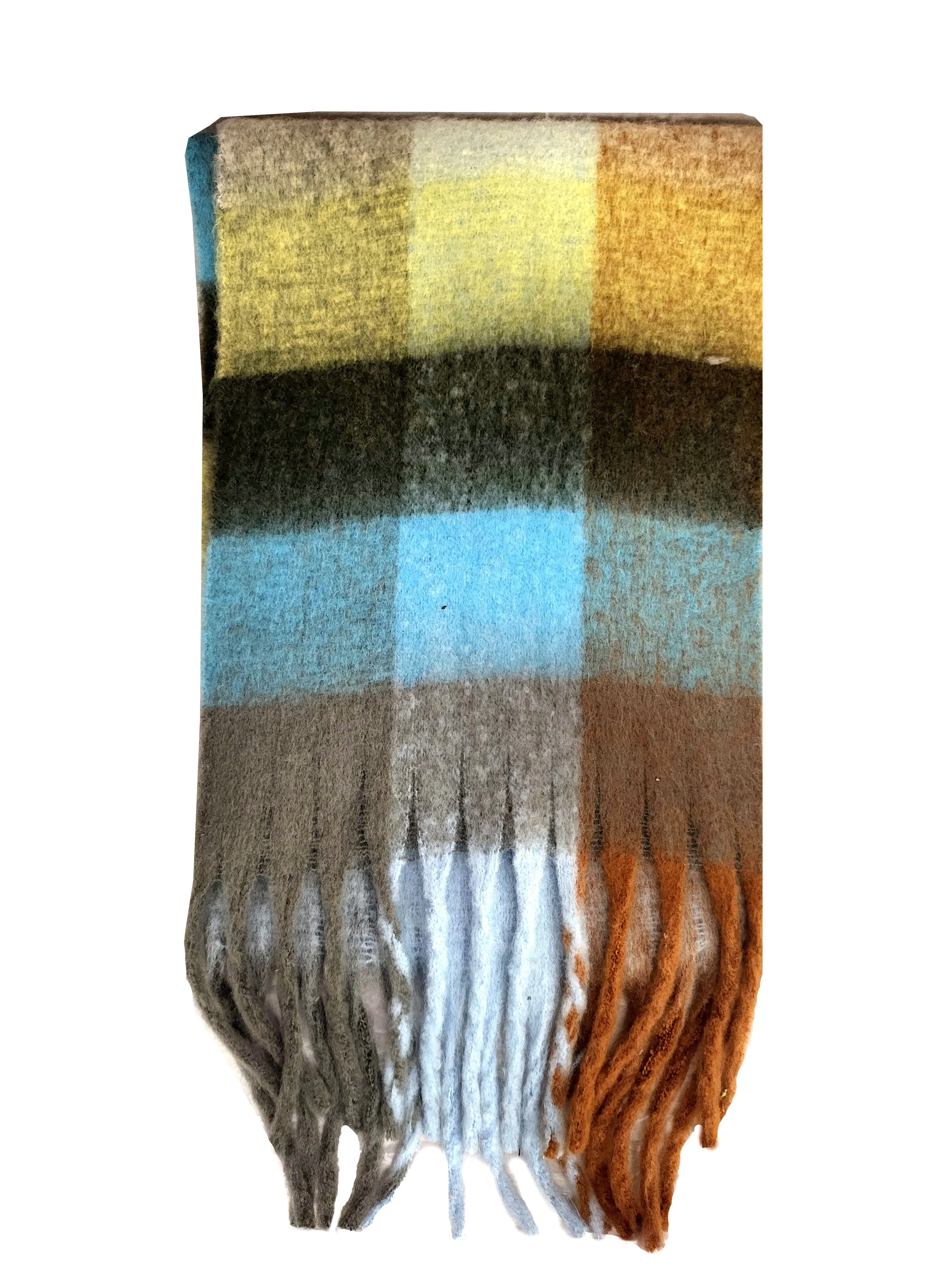 CURVE - RMD220320 Thick Check Winter Scarf