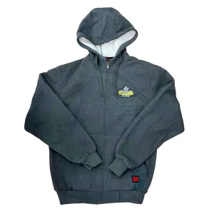 CWS x Tough Duck Dark Grey Zip-up Sweater