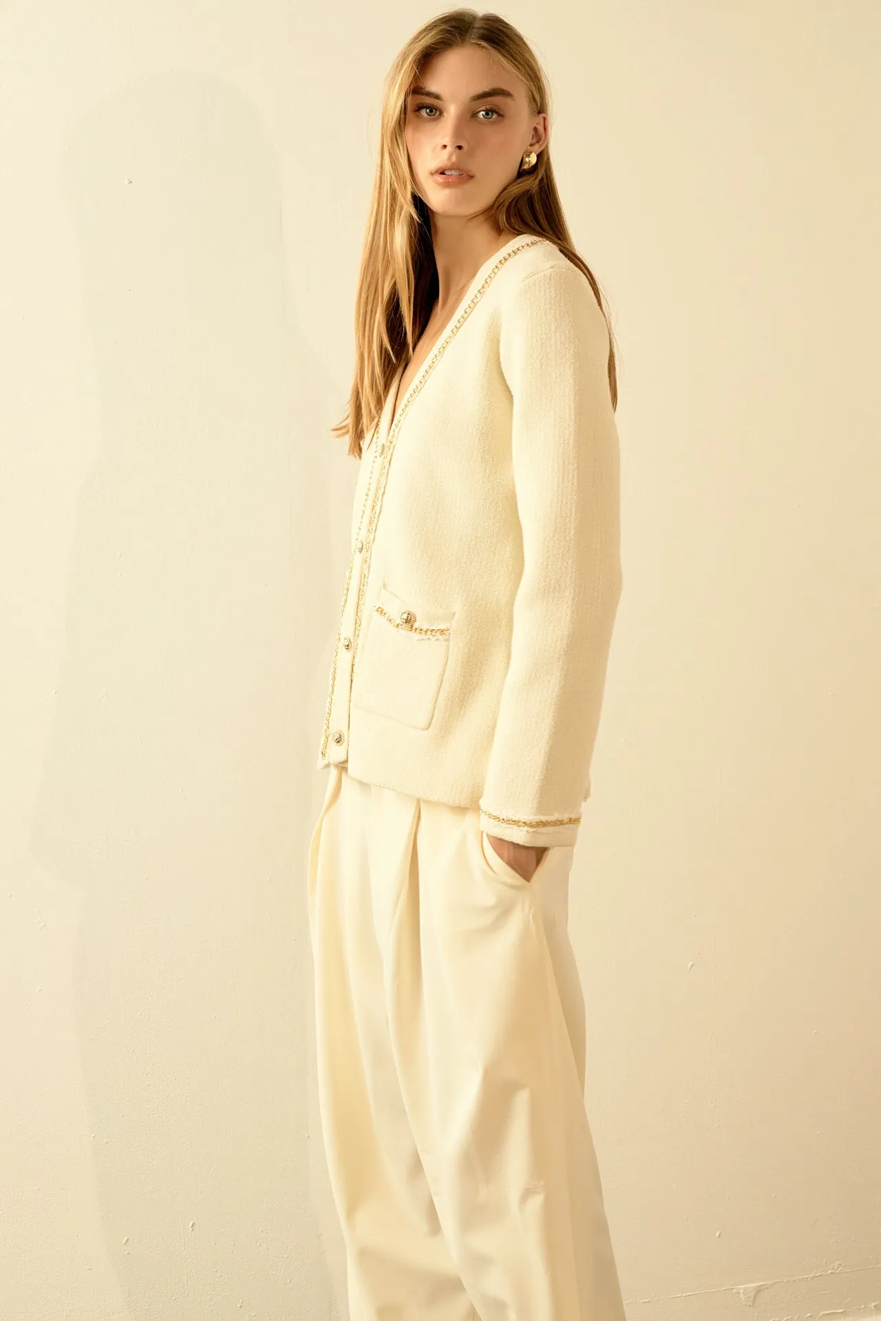 Endless Rose - Chain Trim Cardigan