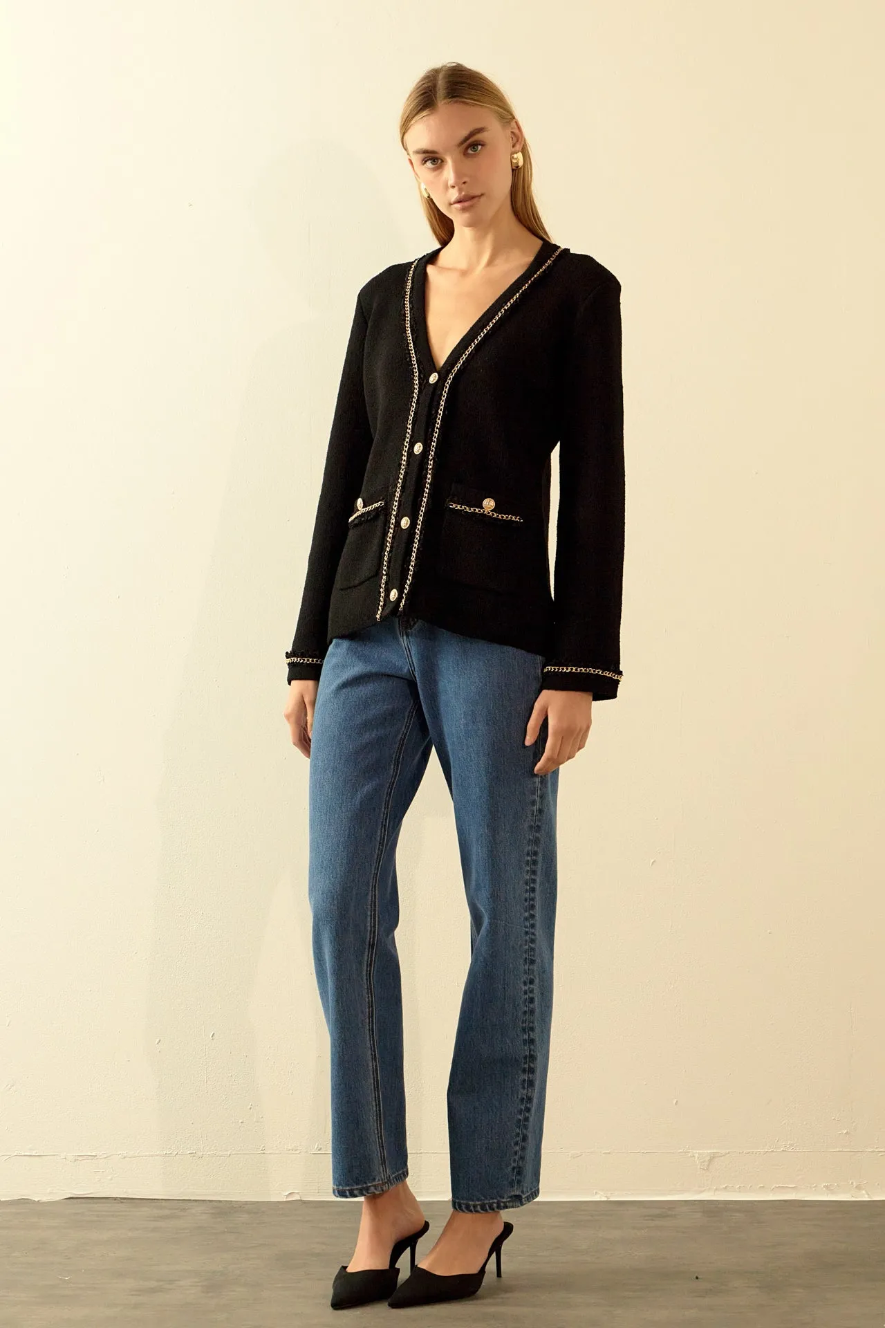 Endless Rose - Chain Trim Cardigan