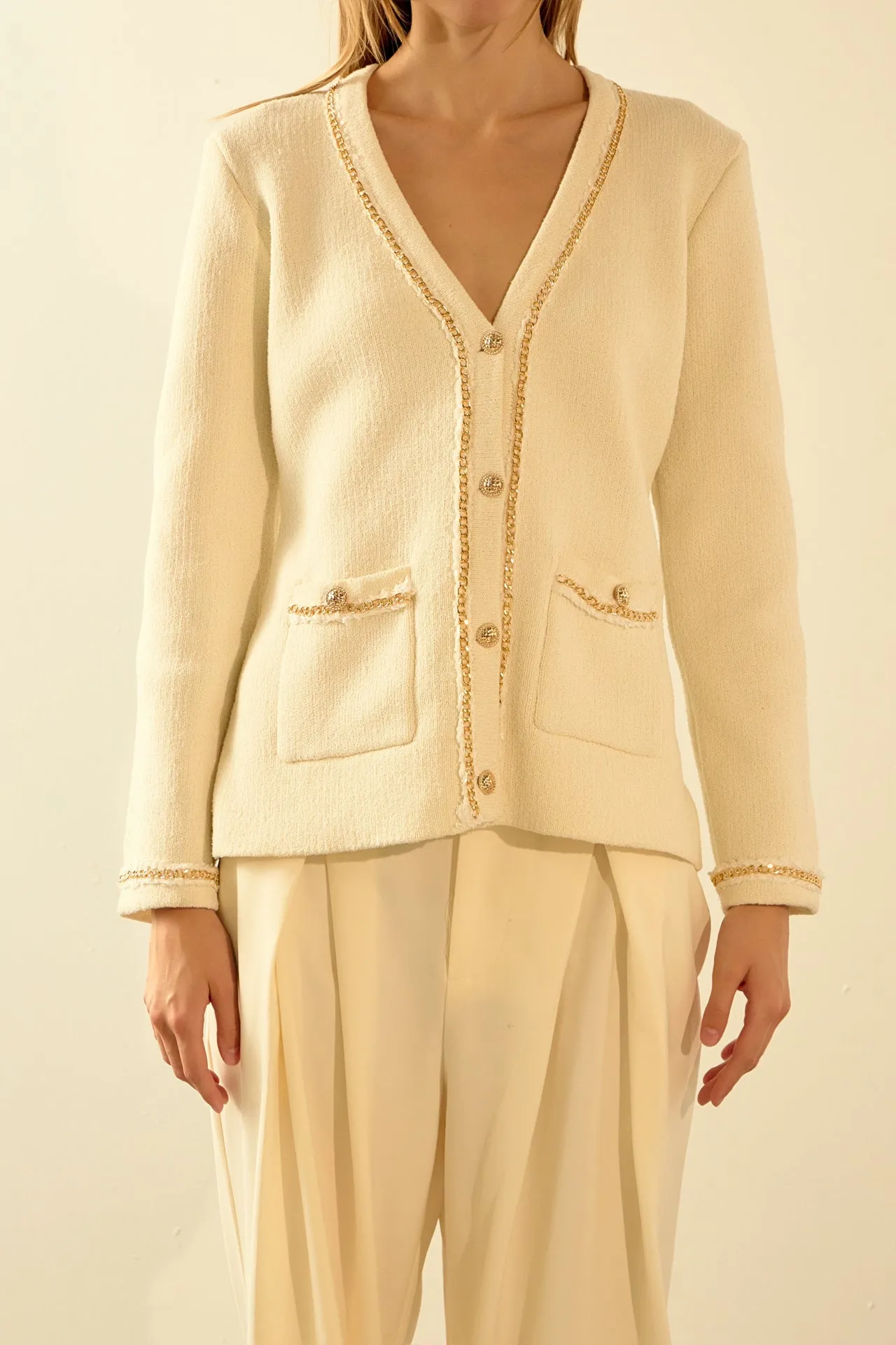 Endless Rose - Chain Trim Cardigan