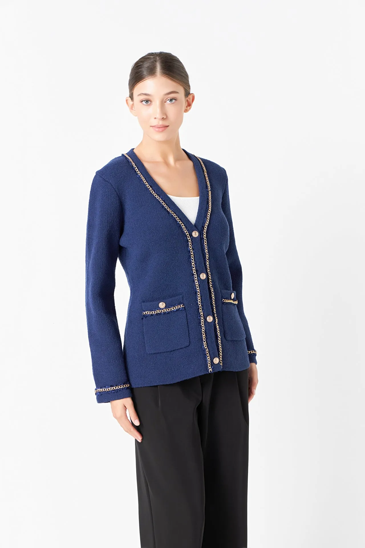 Endless Rose - Chain Trim Cardigan
