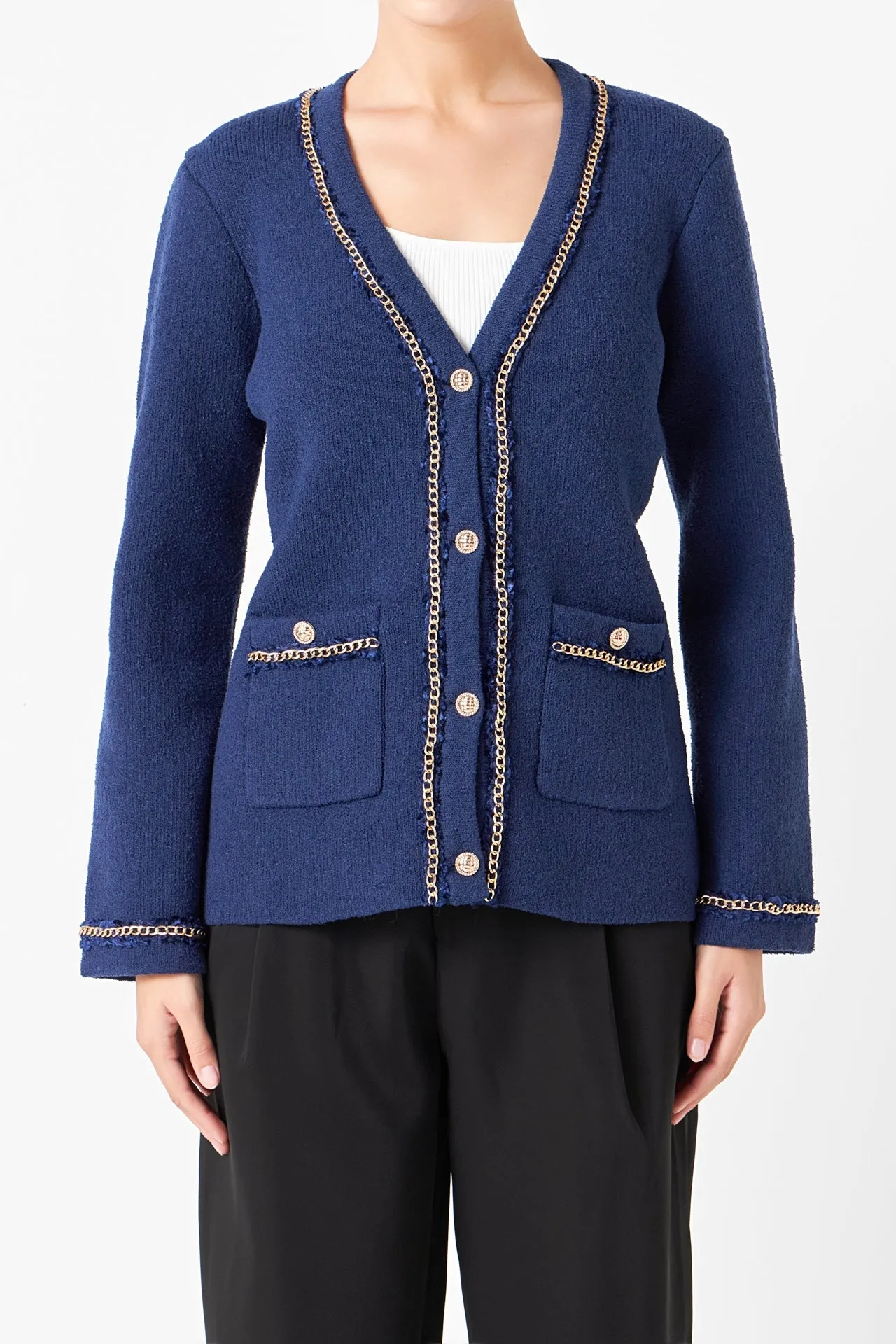 Endless Rose - Chain Trim Cardigan