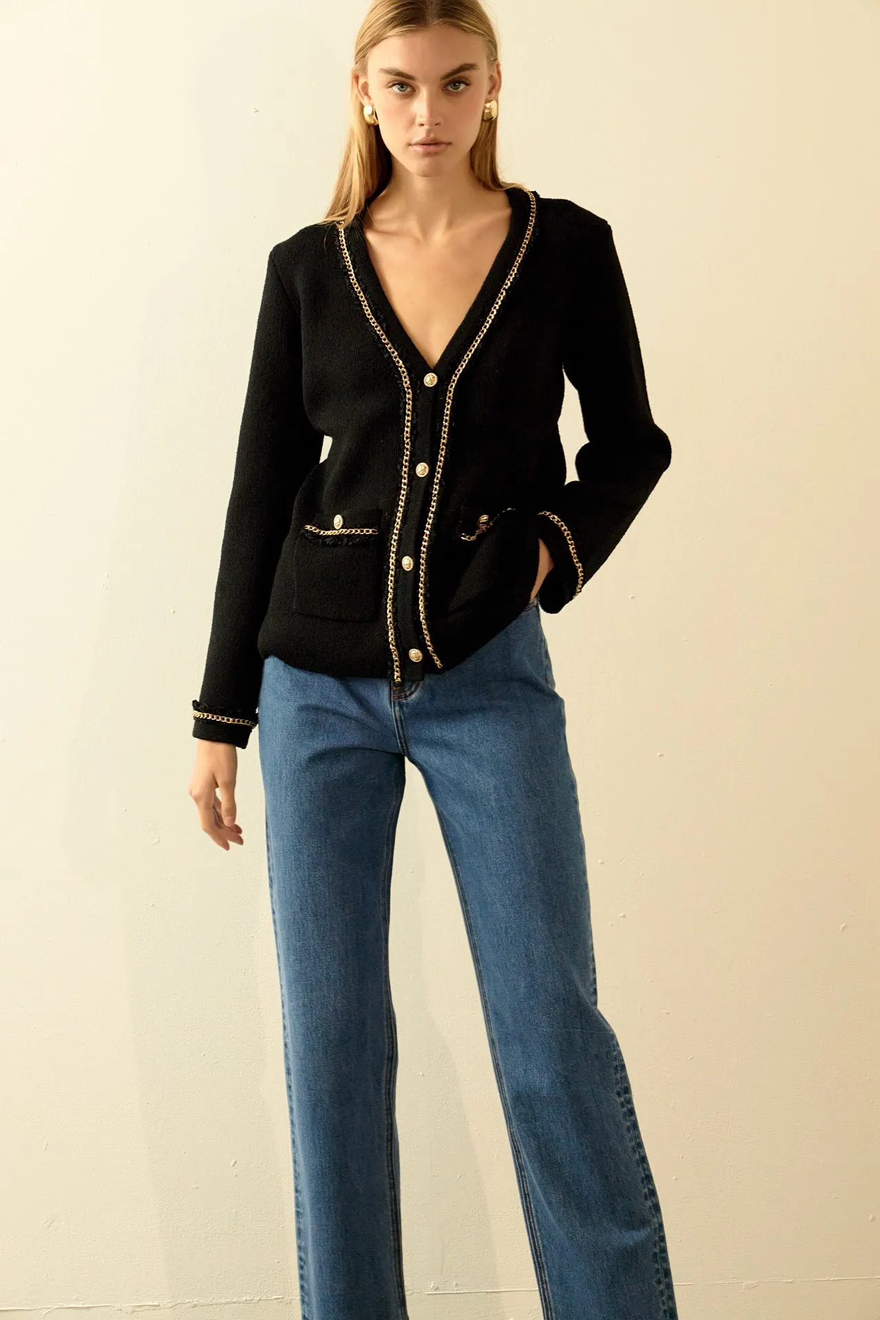 Endless Rose - Chain Trim Cardigan