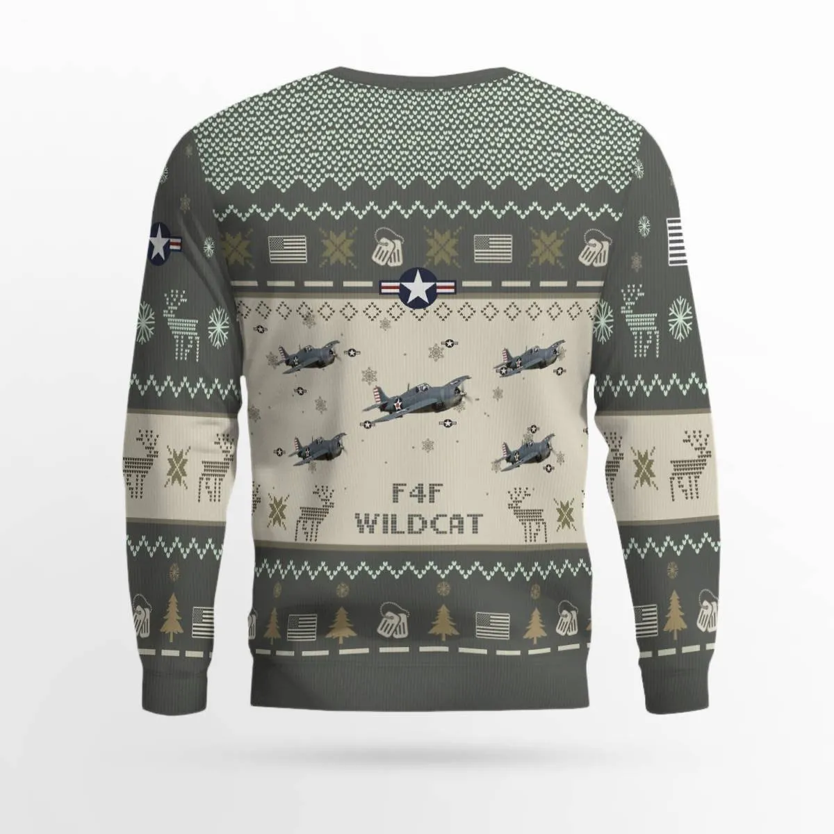 F4F Wildcat Aircraft Ugly Sweater, Ugly Sweater Christmas Shirt for Men Dad Veteran