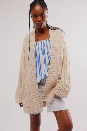 Free People Blossom Cardi - IVORY PASTEL