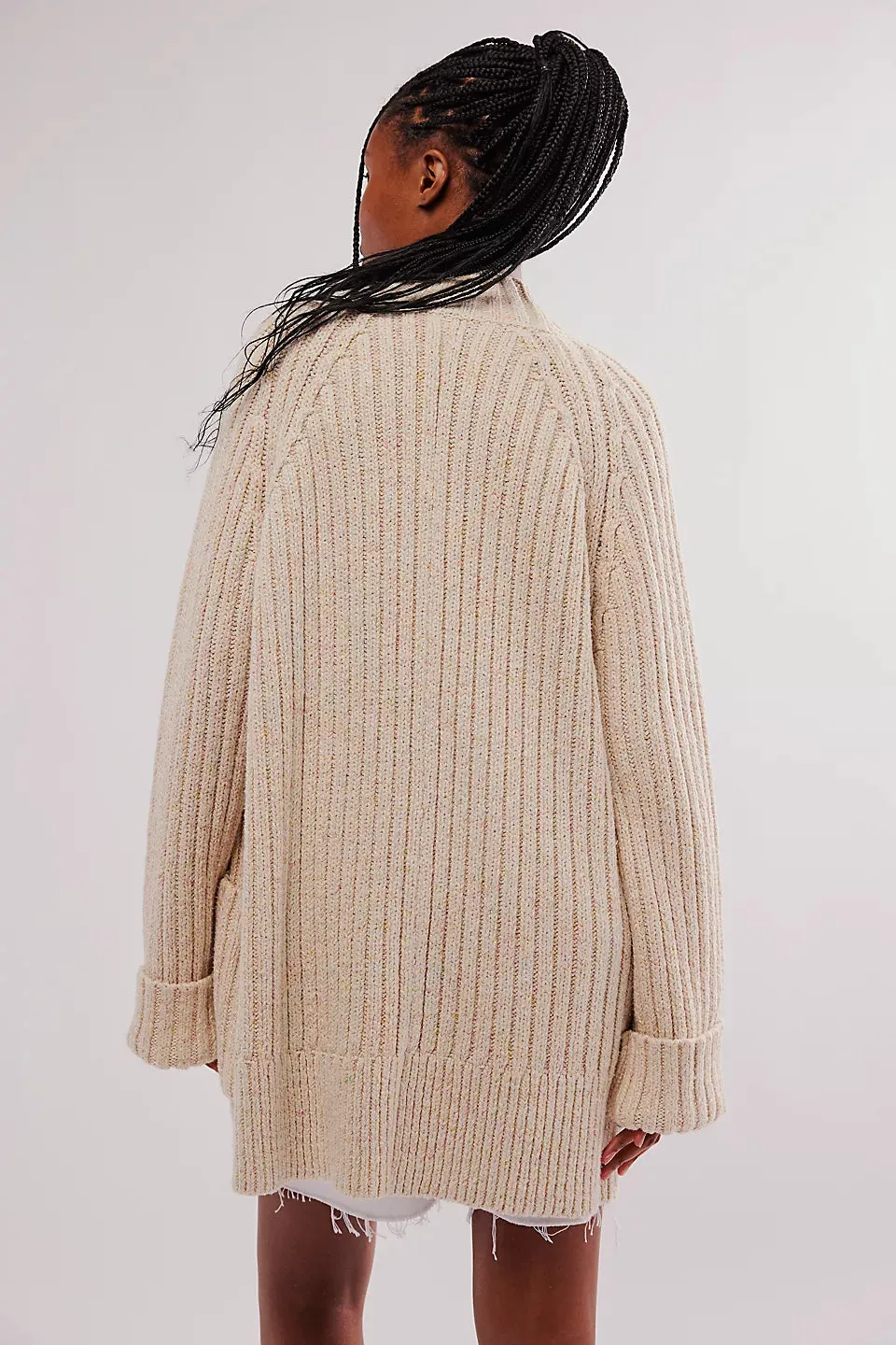 Free People Blossom Cardi - IVORY PASTEL