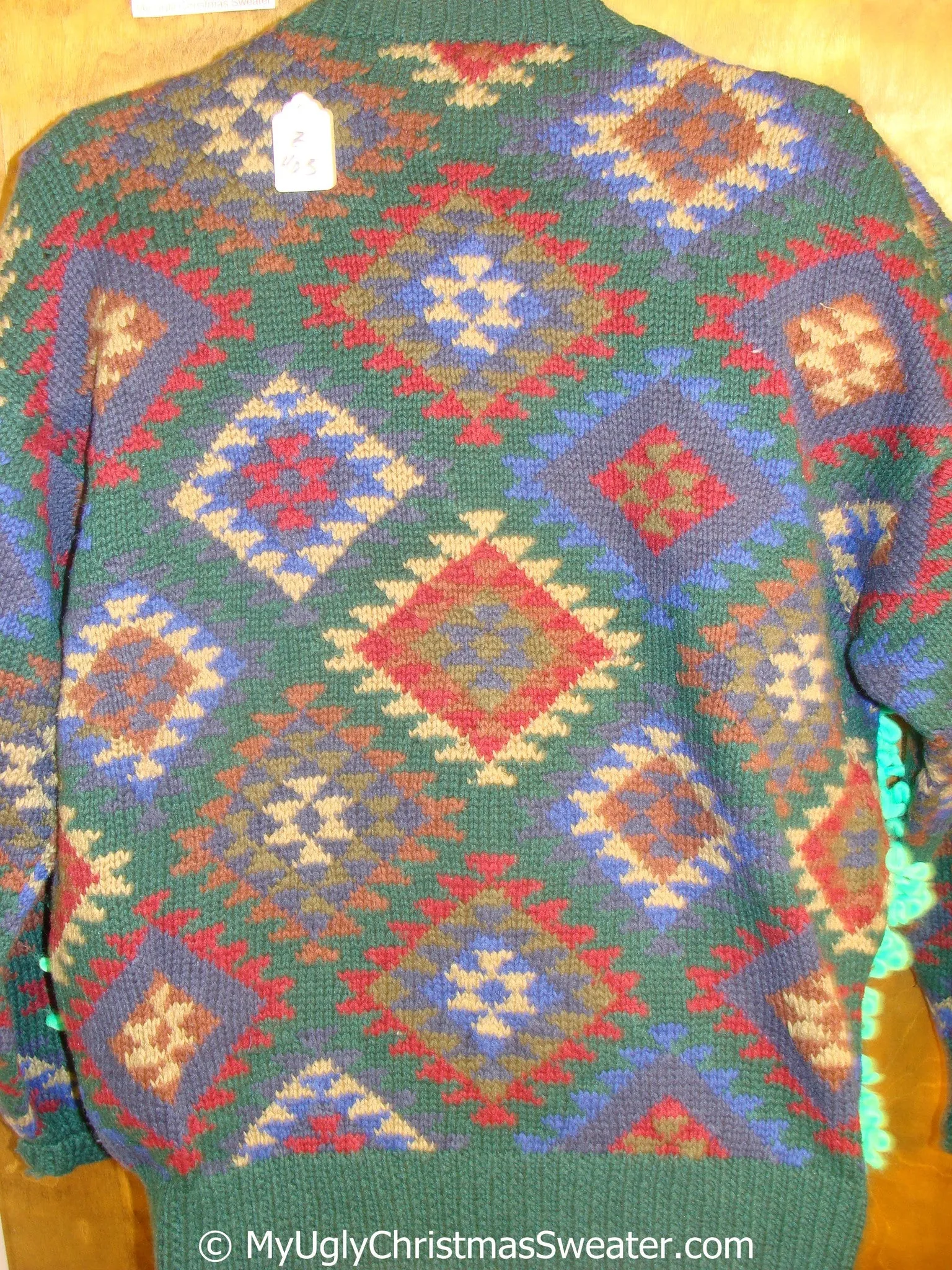 Funny Eye Numbing Ugly Christmas Sweater with Oversized Tree