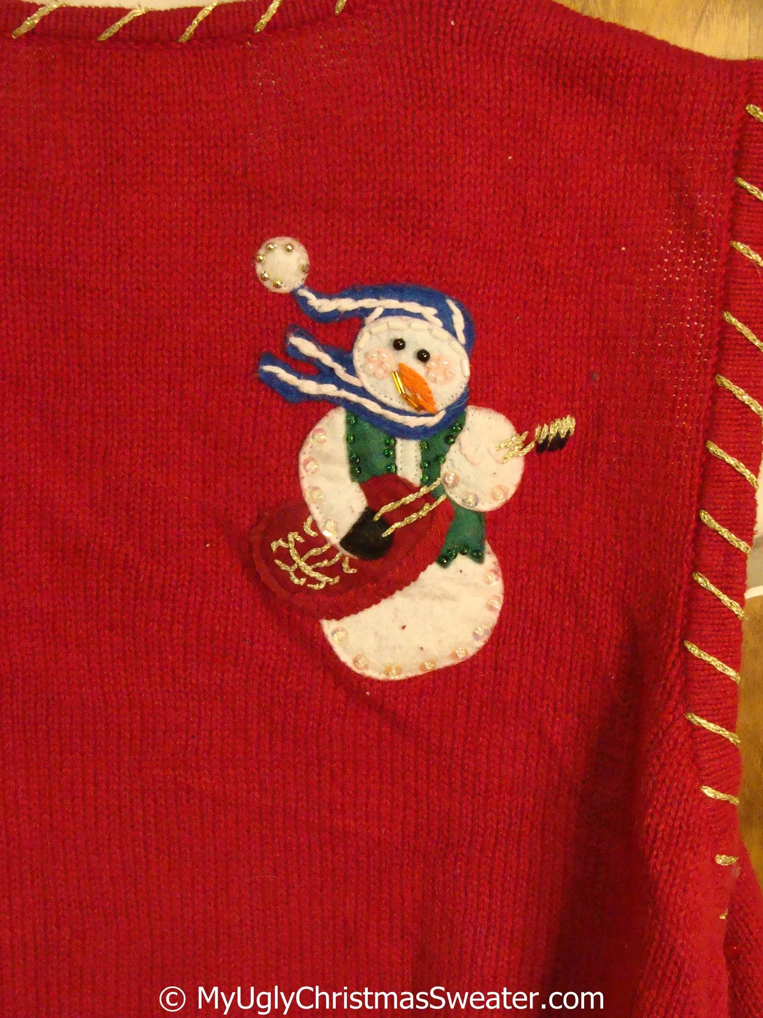 Funny Musical Snowmen Ugly Christmas Sweater Vest