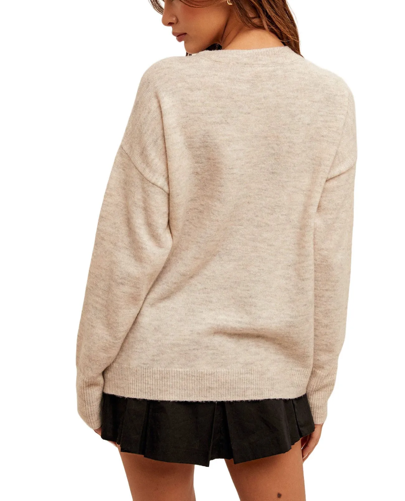 Hannah Sequin Stripe Sweater