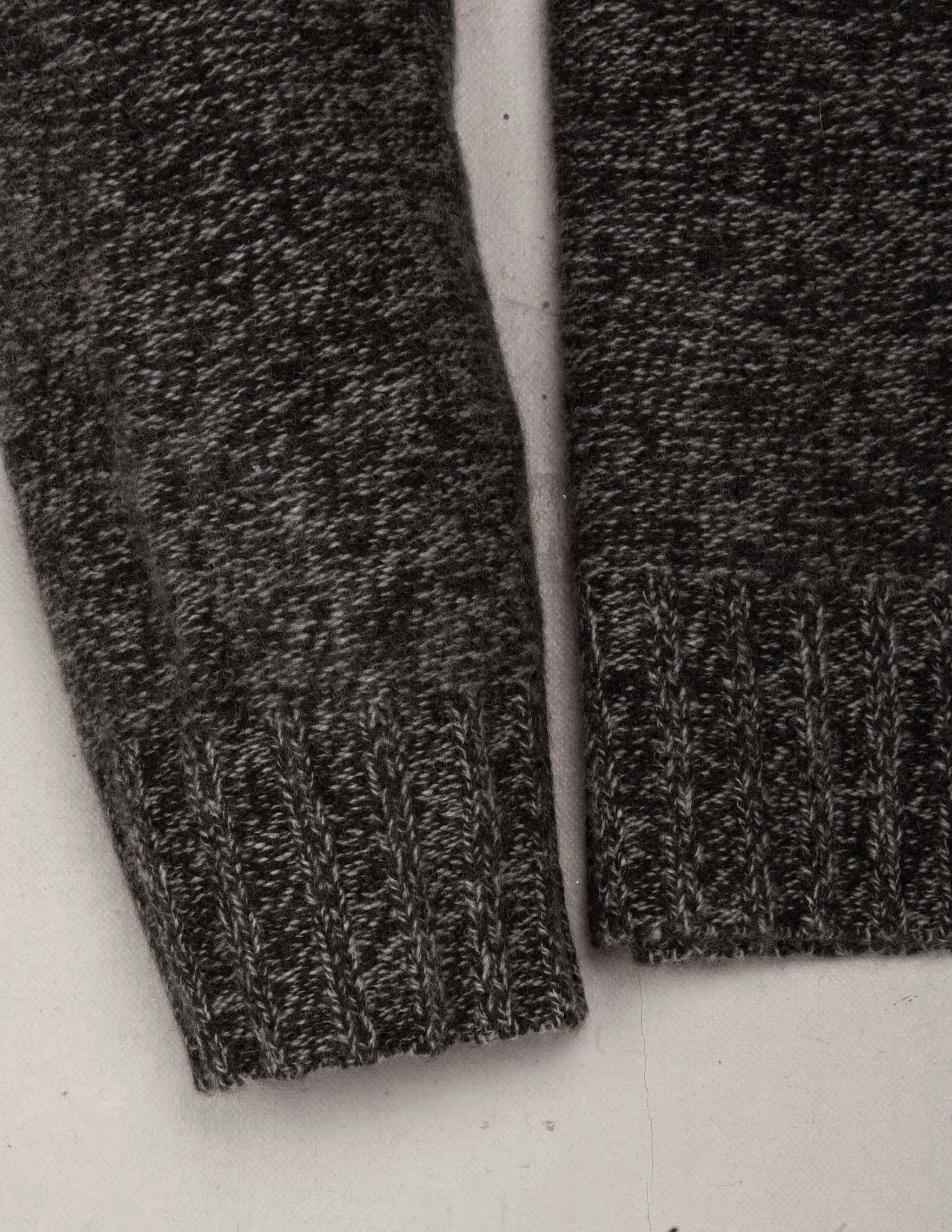 Kent Wool Crewneck Sweater in Brown Marl