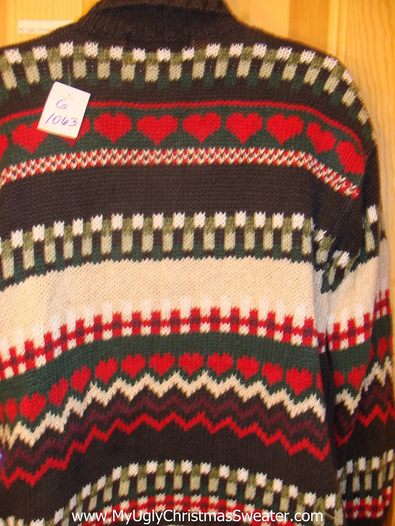 Light Up Christmas Sweater Geometric Horrible Mess