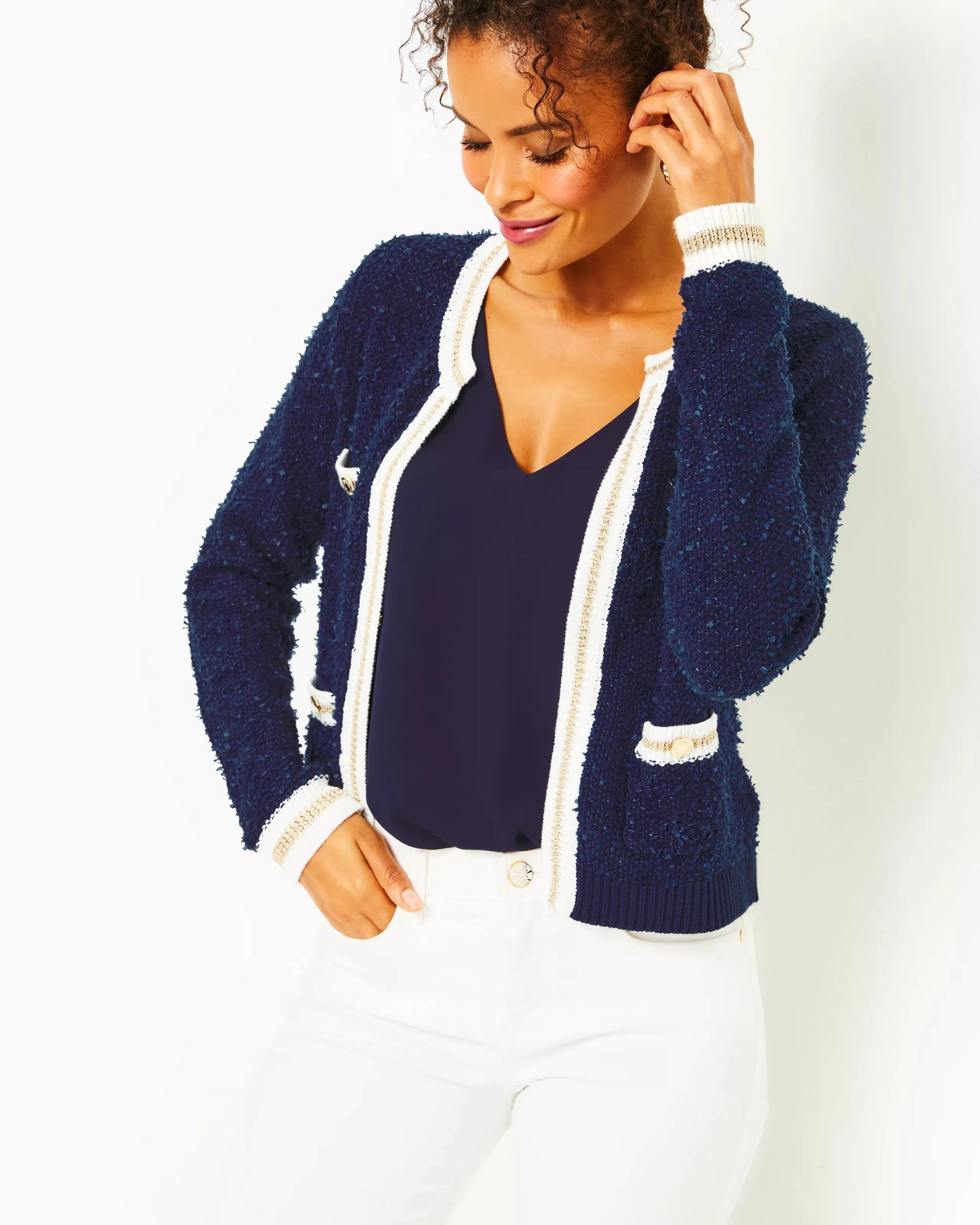 Lilly Pulitzer Women's Nalayna Cardigan - Low Tide Navy