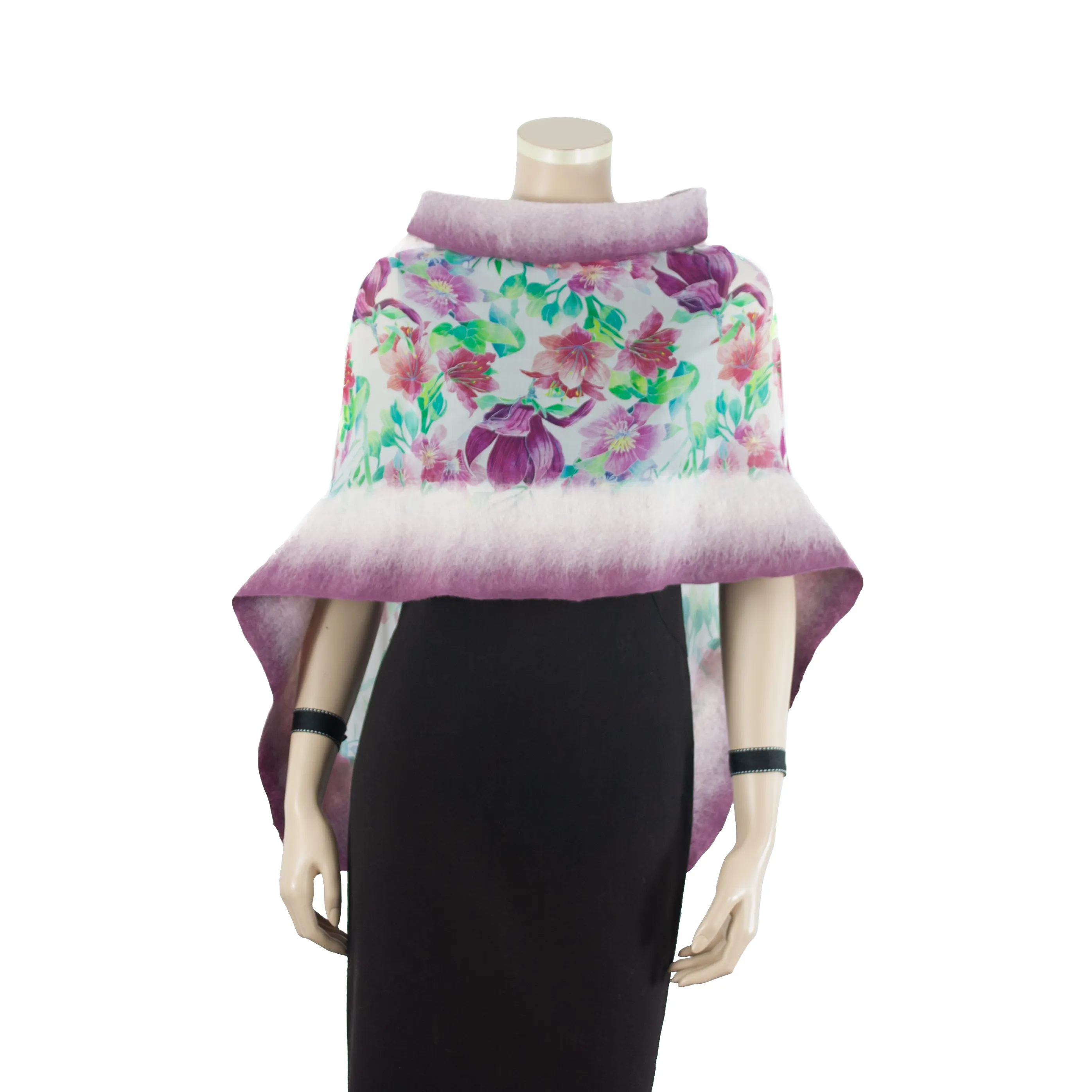 Linked orchid scarf #148-9