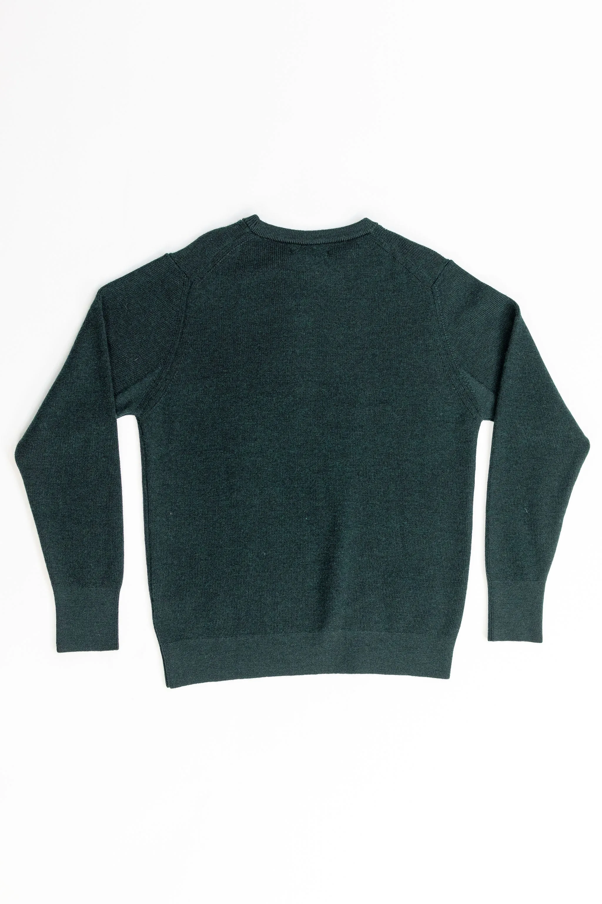Merz b. Schwanen MWCC01 Pullover Merino Ribbed Structure - Dark Teal