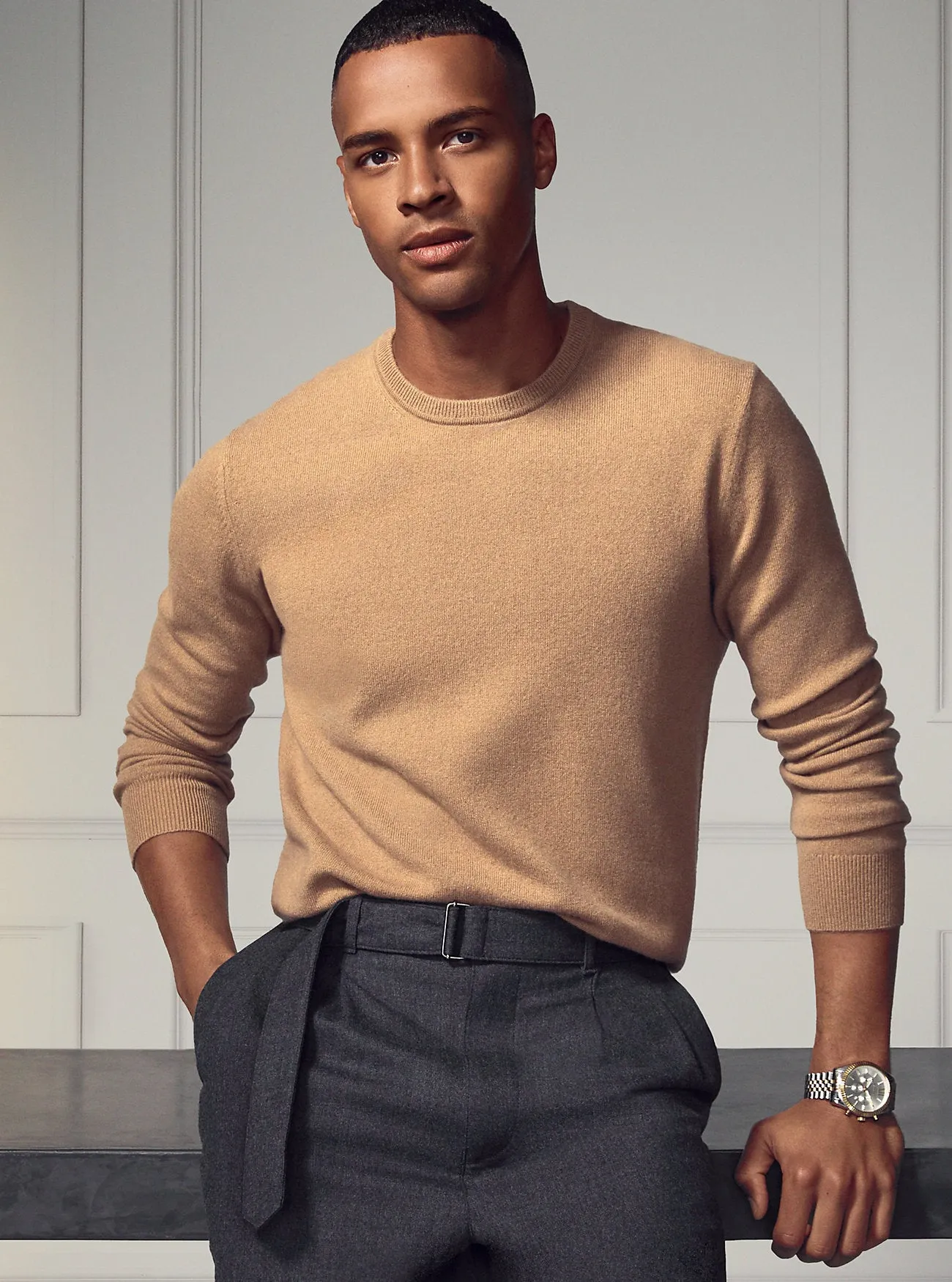 Michael Kors Merino Wool Sweater, light brown