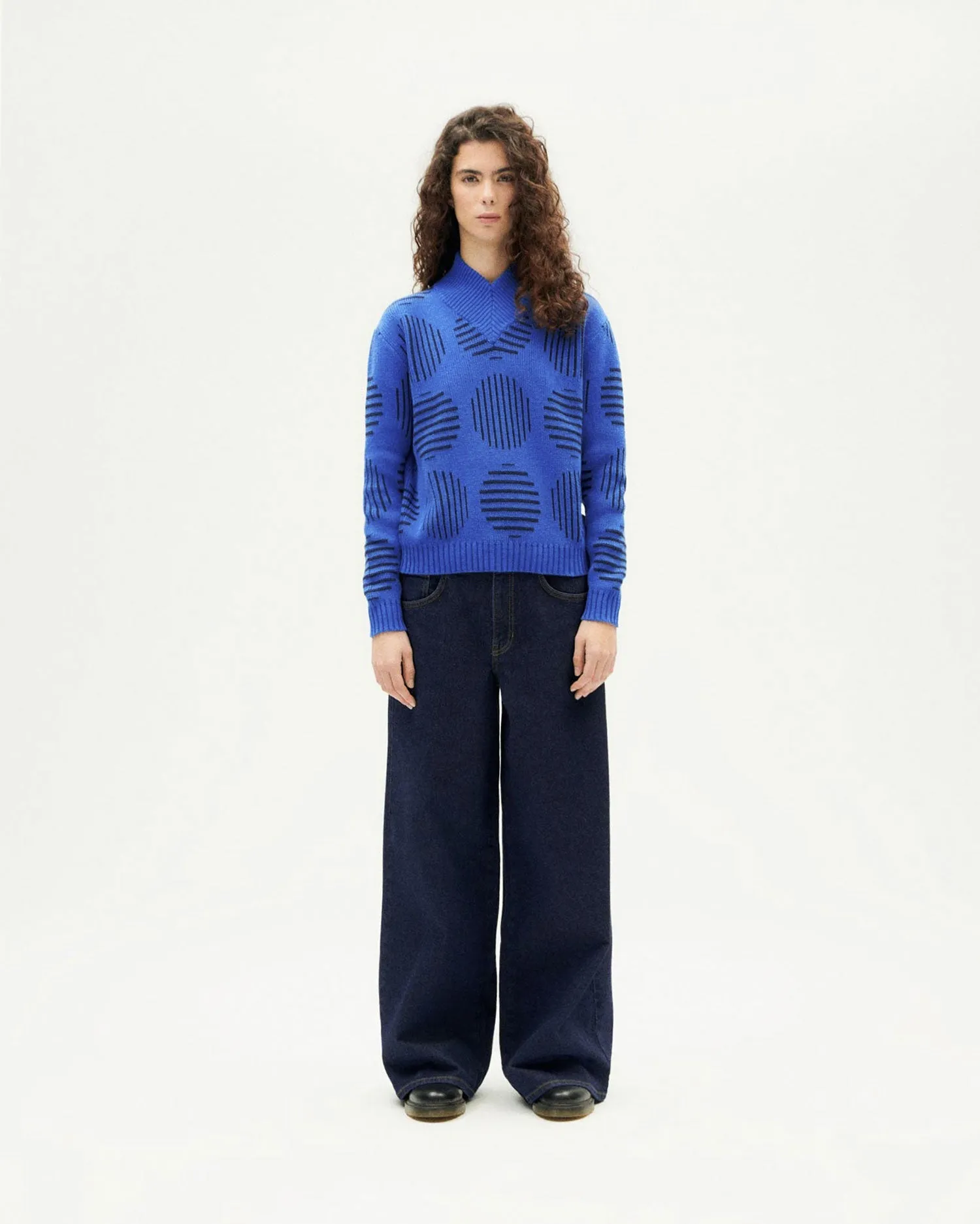 Miranda Merino Wool Japan Sweater Blue