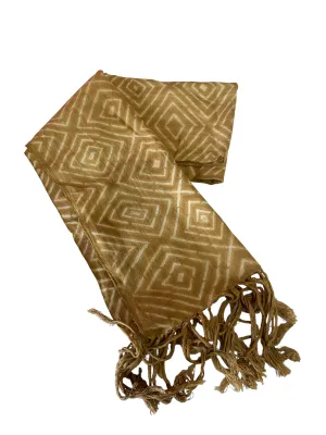 Mustard Cotton Mud Cloth Scarves