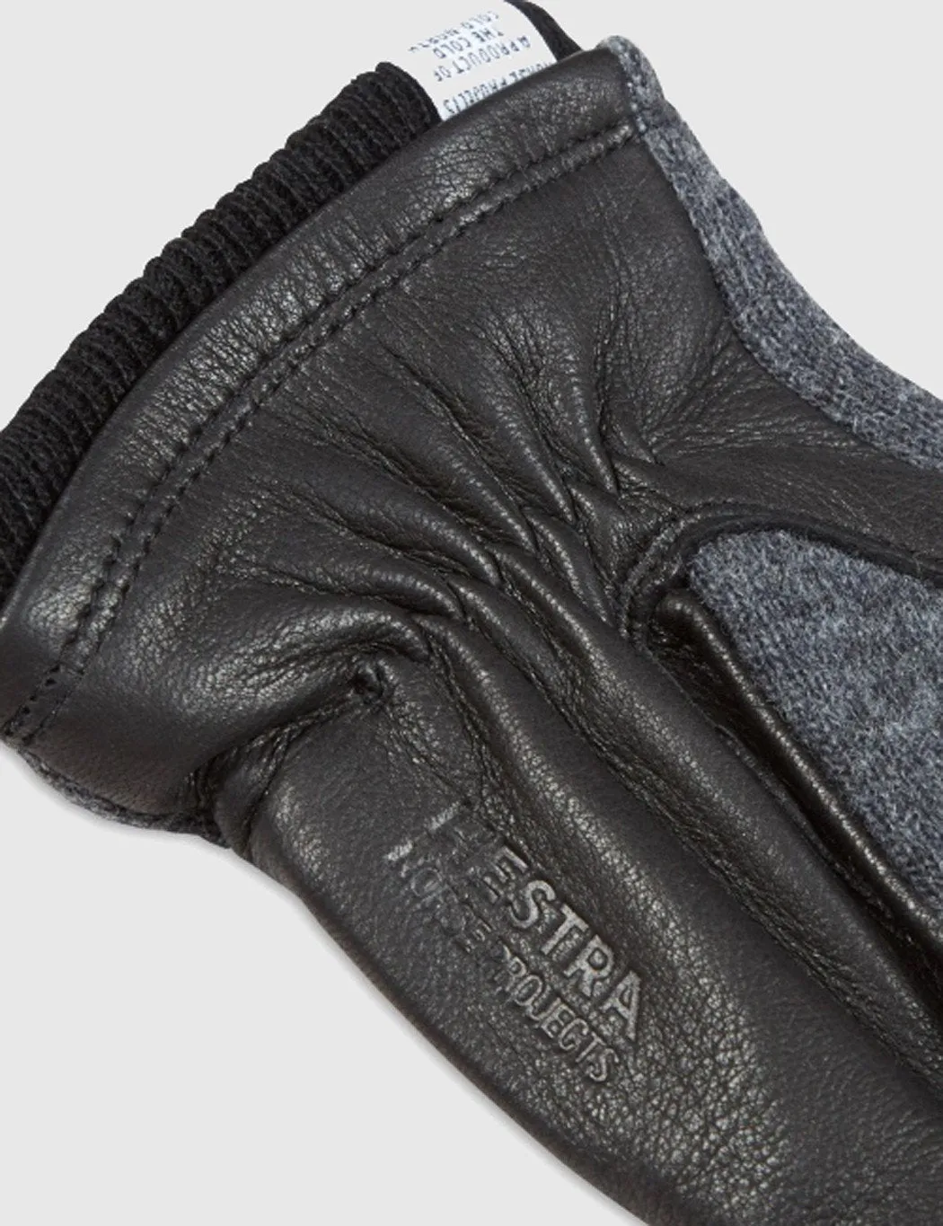Norse Projects x Hestra Svante Sport Gloves (Leather) - Charcoal