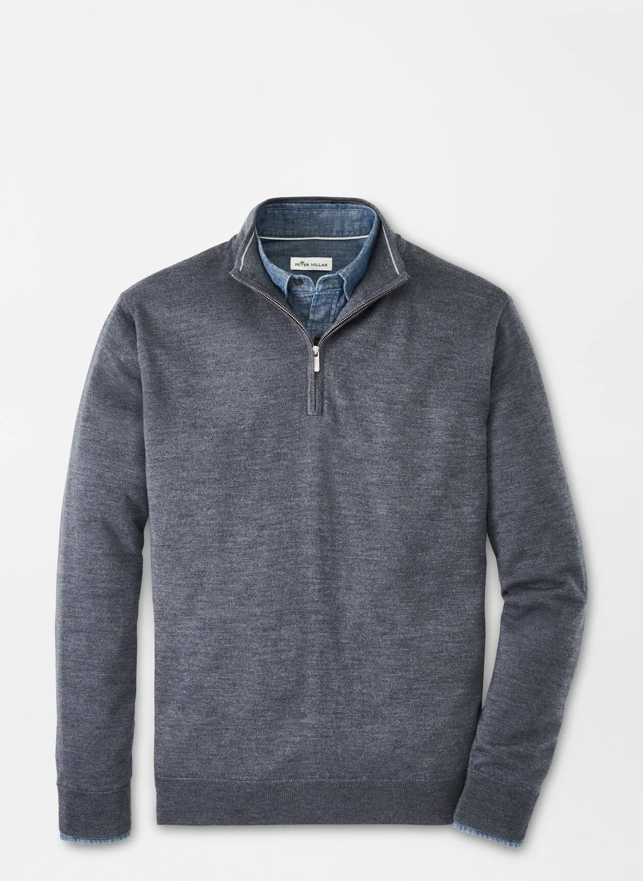 Peter Millar Autumn Crest Customized Quarter Zips, Charcoal