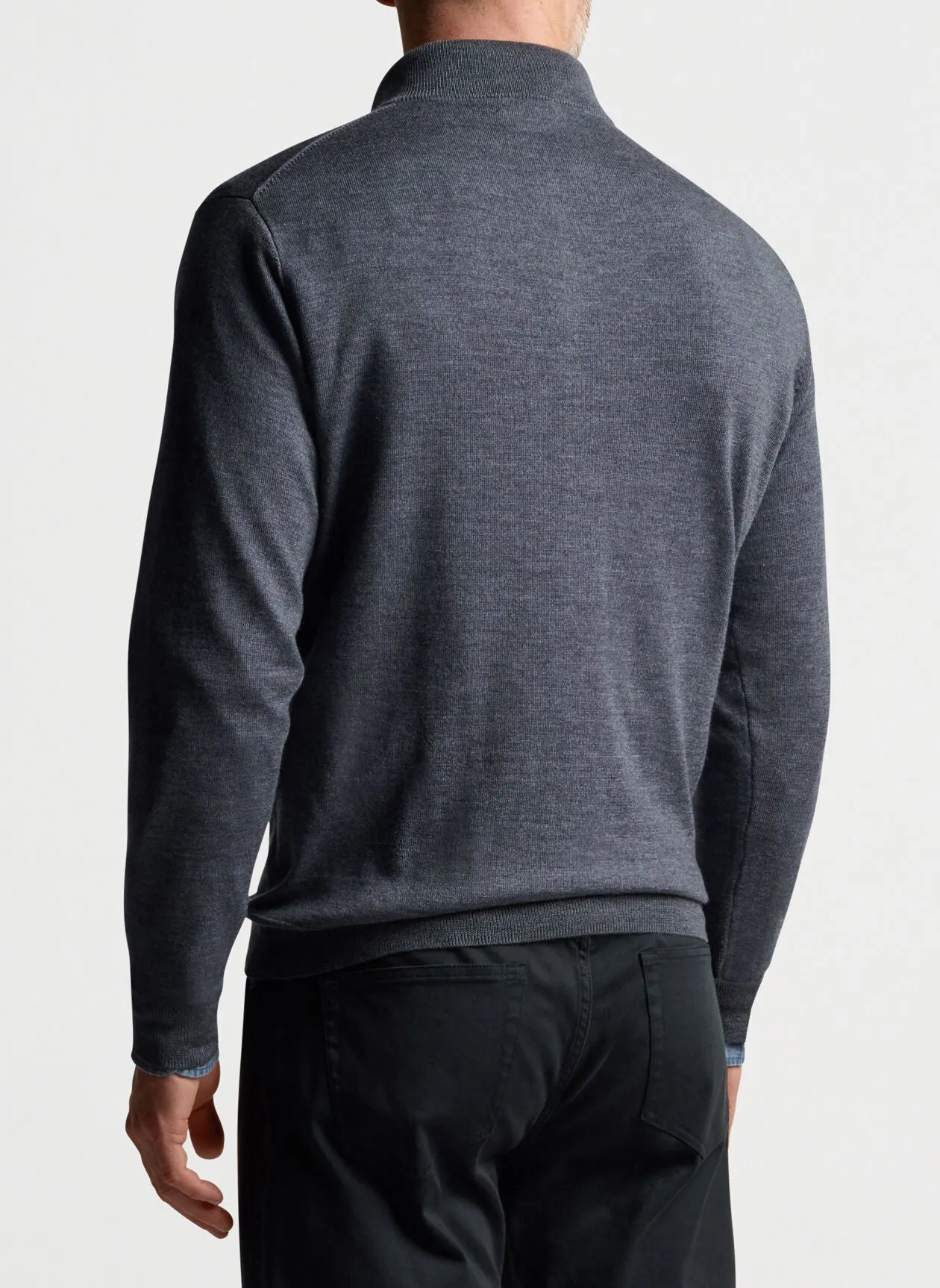 Peter Millar Autumn Crest Customized Quarter Zips, Charcoal