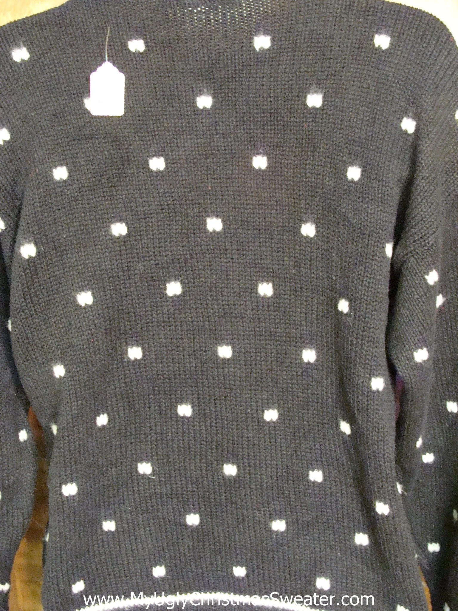 Santa with Huge Cape Light Up Ugly Xmas Sweater
