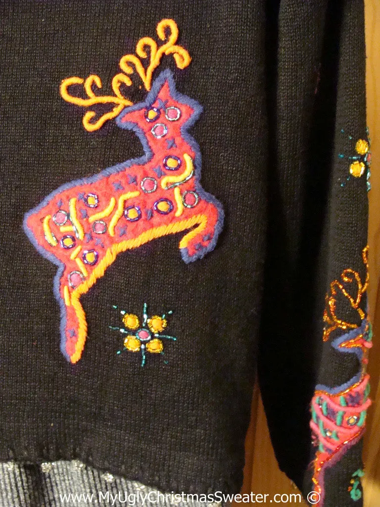 Tacky Christmas Sweater Amazing Reindeer (f1252)