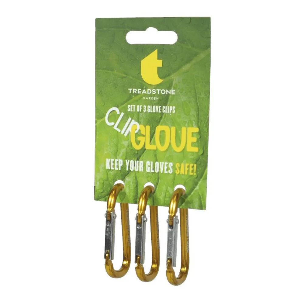 Treadstone ClipGlove Pack of 3 Yellow Carabiner Clips