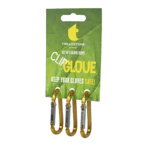 Treadstone ClipGlove Pack of 3 Yellow Carabiner Clips