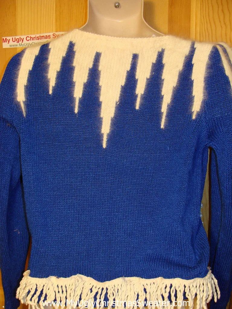 Ugly Christmas Sweater Party Hanukkah Sweater Vintage 80s (j184)