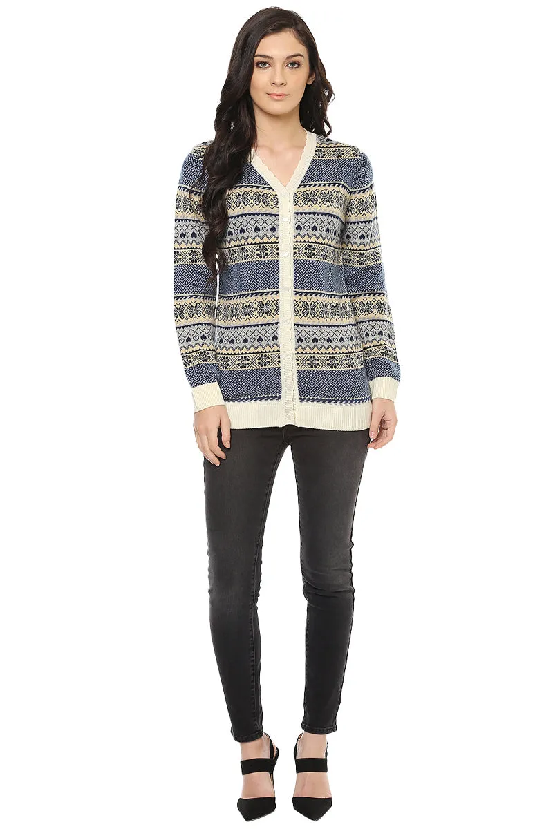 Winter Bliss Casual Buttoned Cardigan